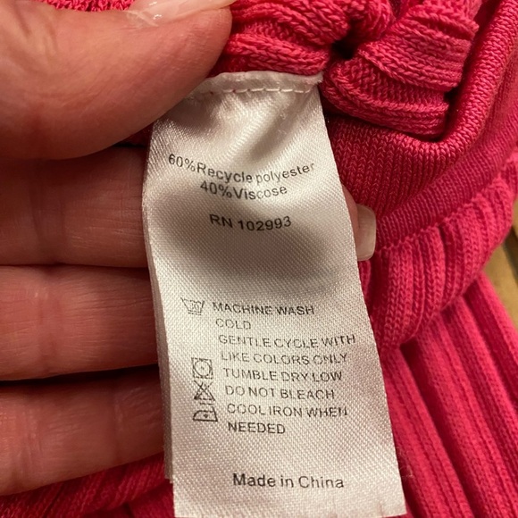 Adam lippes womens pink knit flare stretchy comfortable pants size small - Picture 5 of 15